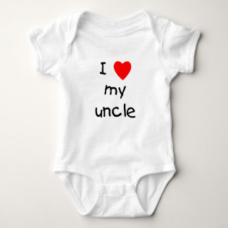 Body Para Bebê Eu amo meu tio