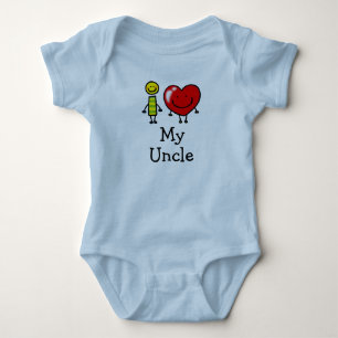 Body Para Bebê eu amo meu tio