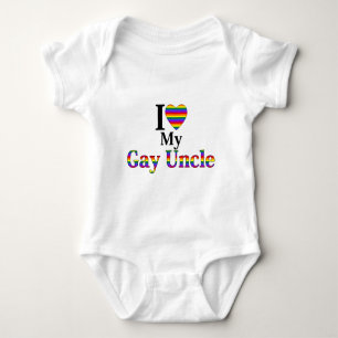 Body Para Bebê Eu Amo Meu Tio Gay
