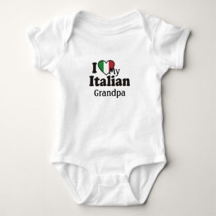 Body Para Bebê Eu amo meu vovô italiano