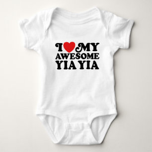Body Para Bebê Eu amo meu Yia impressionante Yia