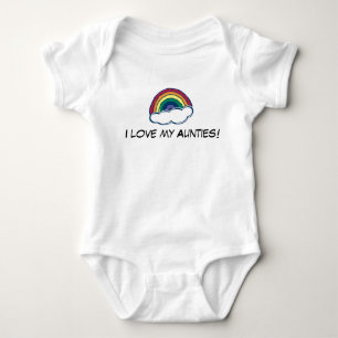 Body Para Bebê Eu amo meus Aunties