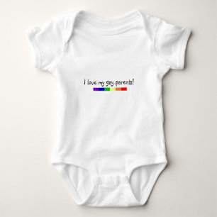 Body Para Bebê Eu amo meus pais!