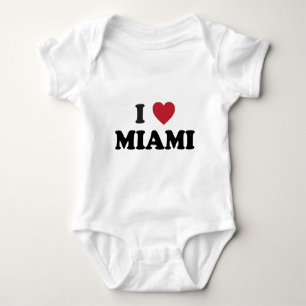 Body Para Bebê Eu amo Miami Florida