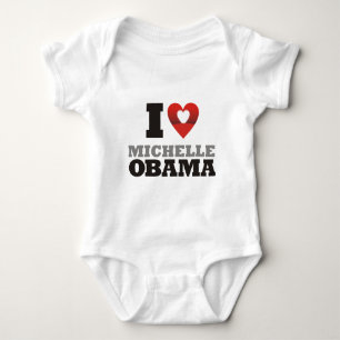 Body Para Bebê eu amo michelle obama