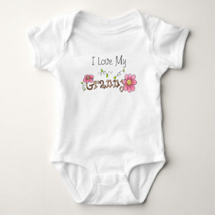 Body Para Bebê Eu amo minha avó, criança