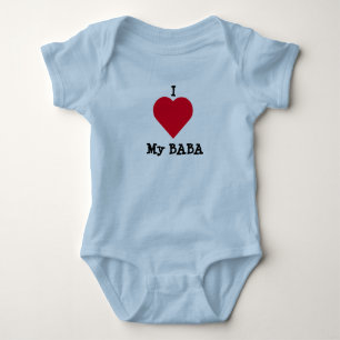 Body Para Bebê Eu Amo Minha Baba