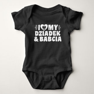 Body Para Bebê Eu Amo Minha Babcia E Dziadek