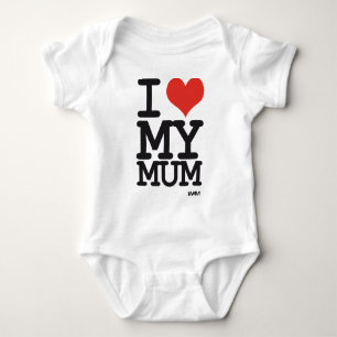 Body Para Bebê eu amo minha mãe