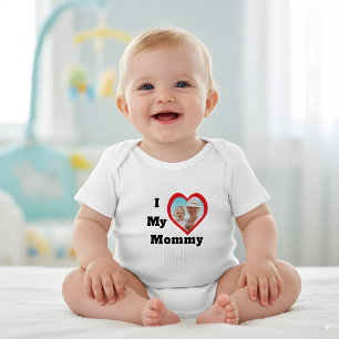 Body Para Bebê Eu Amo Minha Mamãe Dia dos Namorados das Mães Foto
