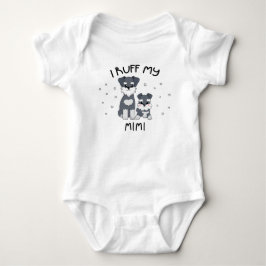 Body Para Bebê Eu Amo Minha Mimi - Cachorrinho Fofo