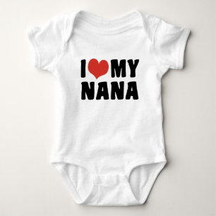 Body Para Bebê Eu amo minha Nana