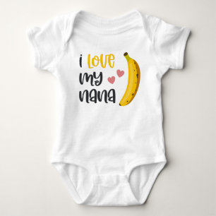 Body Para Bebê Eu Amo Minha Nana
