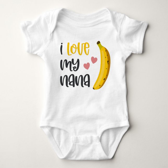 Body Para Bebê Eu Amo Minha Nana (Frente)