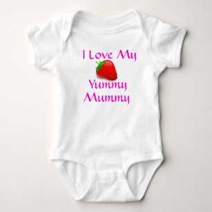 Body Para Bebê Eu amo minha parte superior saboroso do bebê da