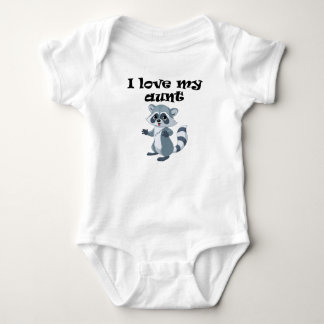 Body Para Bebê Eu amo minha tia Guaxinim