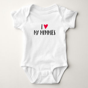 Body Para Bebê Eu amo minhas mamãs