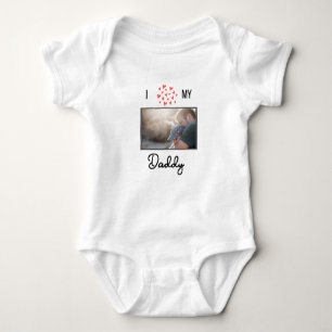 BODY PARA BEBÊ EU AMO MINHAS ROUPAS DE BEBÊ PAI FOTO PERSONALIZAD
