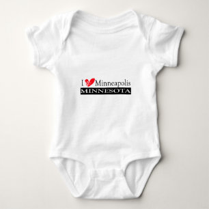 Body Para Bebê Eu amo Minneapolis Minnesota
