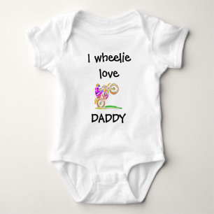 Body Para Bebê Eu Amo Muito Papai Motocross Bebê Bodysuit