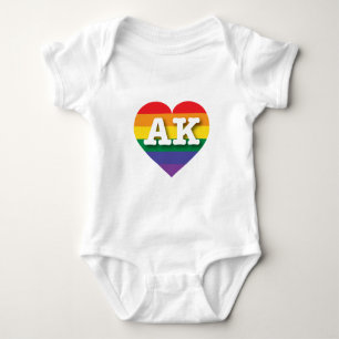 Body Para Bebê Eu amo o Alaska - Orgulho gay