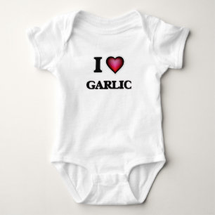 Body Para Bebê Eu amo o alho