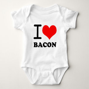 Body Para Bebê Eu amo o bacon