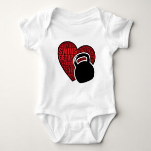BODY PARA BEBÊ EU AMO O DESIGN DE KETTLEBELL