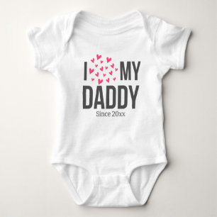 BODY PARA BEBÊ EU AMO O MEU BEBÊ PAI ROUPAS TEXTO PERSONALIZADO
