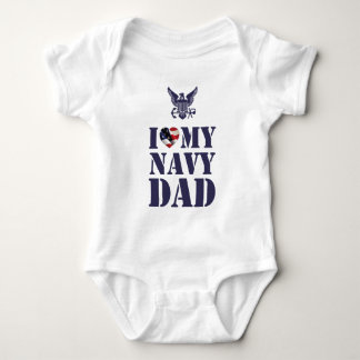 BODY PARA BEBÊ EU AMO O MEU PAI MARINHO