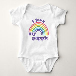 Body Para Bebê Eu Amo O Meu Papá - Cute Rainbow