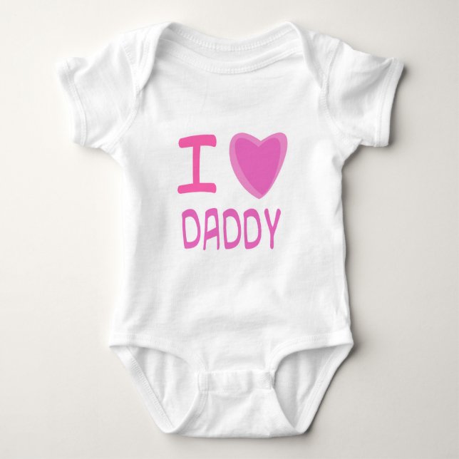 Body Para Bebê Eu amo o papai (Frente)