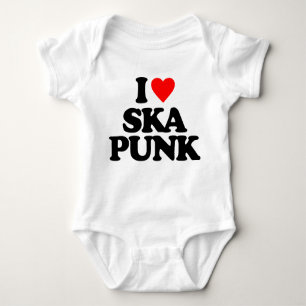BODY PARA BEBÊ EU AMO O PUNK DE SKA
