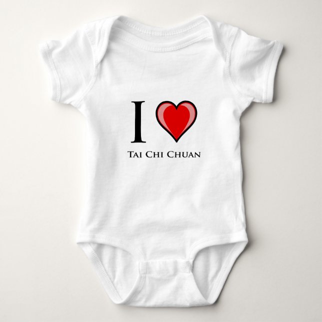 Body Para Bebê Eu amo o qui Chuan da TAI (Frente)