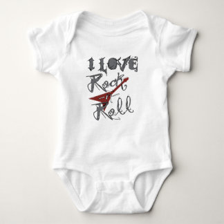 Body Para Bebê Eu amo o rock and roll