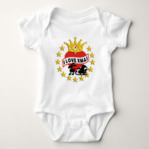 Body Para Bebê Eu amo o Xmas e a sua ideia