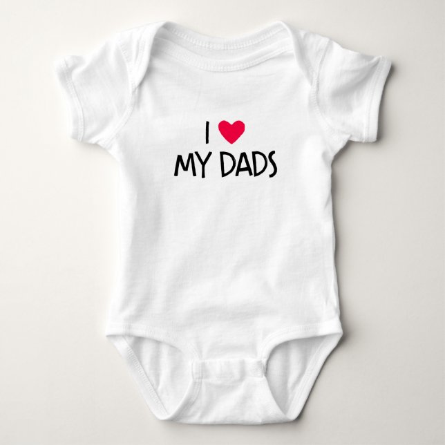 Body Para Bebê Eu Amo Os Meus Pais. (Frente)