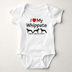 Body Para Bebê Eu Amo Os Meus Três Cachorros De Bicho