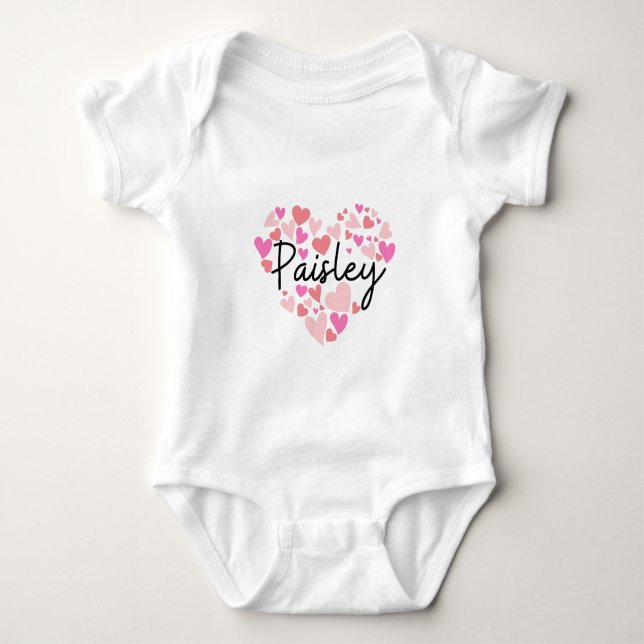 Body Para Bebê Eu amo Paisley (Frente)
