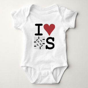 Body Para Bebê Eu amo palavras cruzadas roupa e acessórios