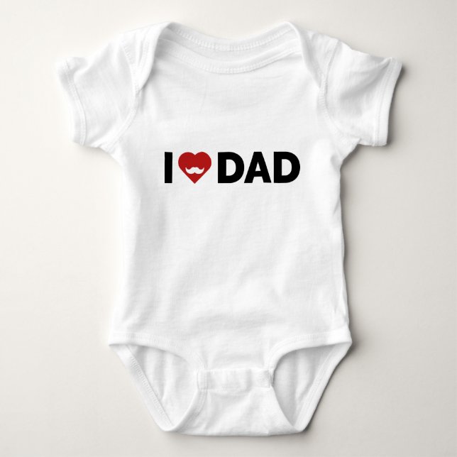 Body Para Bebê Eu Amo Papai (Frente)