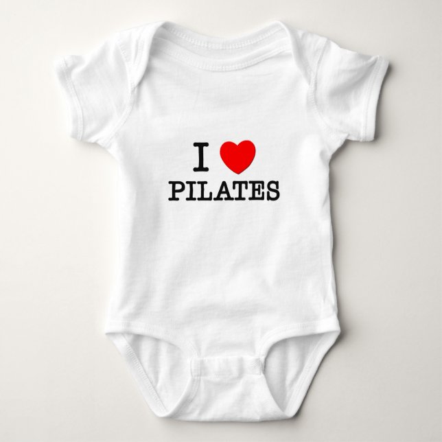 Body Para Bebê Eu amo Pilates (Frente)