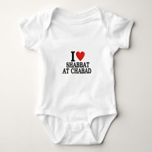 Body Para Bebê Eu amo Shabbat em Chabad