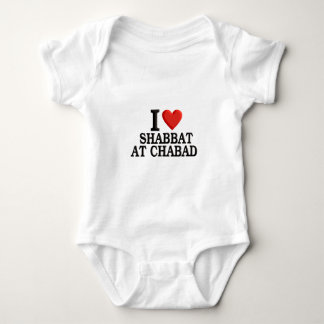 Body Para Bebê Eu amo Shabbat em Chabad