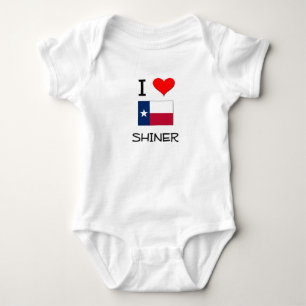 Body Para Bebê Eu amo Shiner Texas