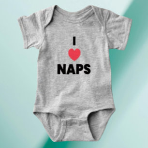 Body Para Bebê Eu Amo Sonecas Baby Bodysuit – Humor Aconchegante