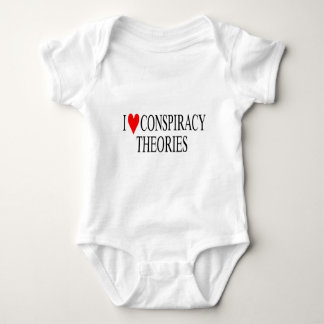 Body Para Bebê Eu amo teorias de conspiração