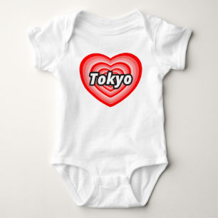 Body Para Bebê Eu amo Tokyo