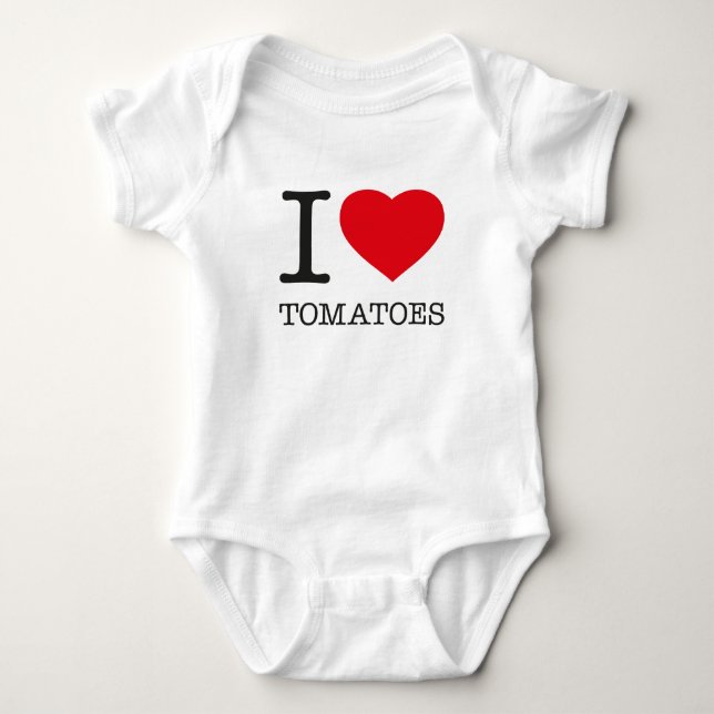 BODY PARA BEBÊ EU AMO TOMATES (Frente)