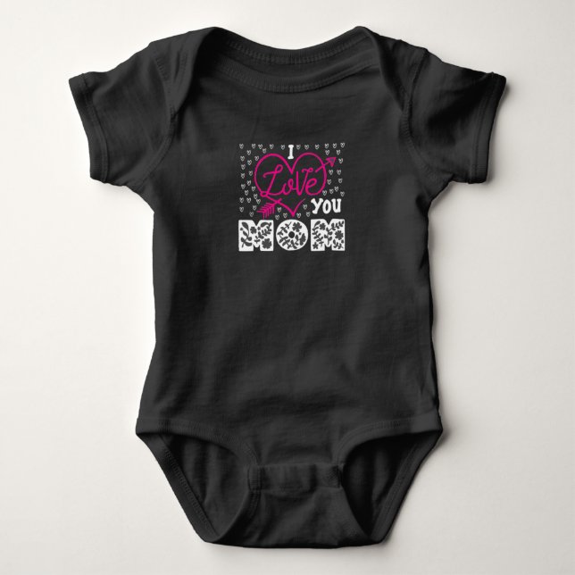 Body Para Bebê Eu amo você Mamãe (Frente)
